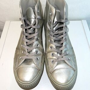 Converse All Star - High Top Chuck Taylor - Shiny Silver - Waterproof/Rubberized